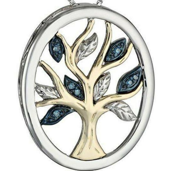 Crystal Tree of Life Pendant with chain 18" - Picture 2 of 3